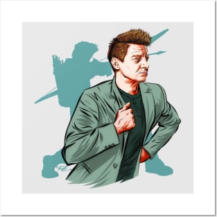 Jeremy Renner - An illustration by Paul Cemmick Posters and Art